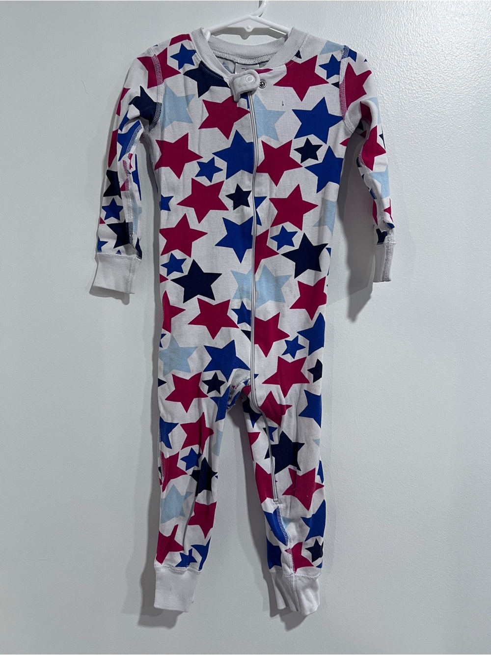 Hanna Andersson Organic Cotton Star Zip Pajamas 3 Play Condition